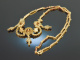 Around 1985! Pretty traditional Dirndl necklace with garnets silver gold plated