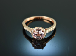 Delicate purple! Chic Amethyst Diamond Ring Rose Gold 585