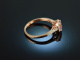 Zartes Violett! Schicker Amethyst Diamant Ring Ros&eacute; Gold 585