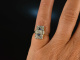 Um 1915! H&uuml;bscher Art Deco Diamant Ring mit Saphiren  Gold 585