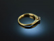Um 1950! Klassischer Diamant Verlobungs Ring 0,1 ct Gold 585