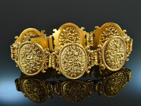 Around 1960! Pretty traditional bracelet silver 925 gold plated