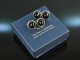 Around 1970! Fancy cufflinks with onyx cones silver 935