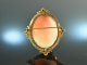 Italien um 1860! Feinste Gemmen Kamee Brosche mit Venus Gold 585