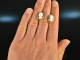 Um 1950! Vintage Ohrringe mit Muschel Kameen Gold 333