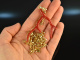 Boho Style! Large Coral Branch Pendant with Chain Silver 925 Gold Plated