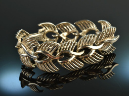 Around 1970! Chic heavy statement bracelet from silver 925
