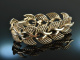 Around 1970! Chic heavy statement bracelet from silver 925