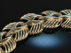 Around 1970! Chic heavy statement bracelet from silver 925