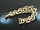 Around 1970! Chic heavy statement bracelet from silver 925