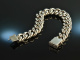 Around 1970! Heavy tank bracelet silver 835