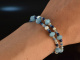 Cool Blue! Fancy Armband 2-reihig Labradorit Aquamarin Achat Lapislazuli Silber 925