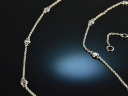 Sparkling! Elegant long necklace with diamonds 0.5 ct...