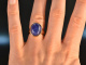 Big Blue! Gro&szlig;er Ring mit Tansanit Ros&eacute; Gold 750