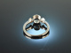Zartes Blau! Feinster Diamant Aquamarin Ring Wei&szlig; Gold 750