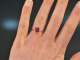 Deep Red! Edler Ring mit Rhodolith Ros&eacute; Gold 750