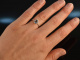 Aqua Blue! Aquamarin Ring mit Diamanten Wei&szlig; Gold 750
