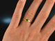 Green Carr&eacute;e! Feiner Peridot Ring Gold 750