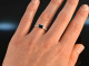 Deep Blue! Edler Saphir Diamant Ring Wei&szlig; Gold 585