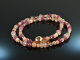 Ruby July! Fancy Armband Rubin Opal Rosenquarz Achat Silber 925 ros&eacute;vergoldet