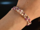 Ruby July! Fancy Armband Rubin Opal Rosenquarz Achat Silber 925 ros&eacute;vergoldet