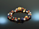 Ancient Chic! Fancy Armband Koralle Lapis Sodalith Calcedon Silber 925 vergoldet