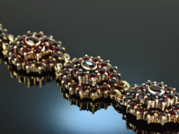 Around 1980! Classic bohemian garnet bracelet silver 835...