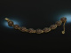 Around 1980! Classic bohemian garnet bracelet silver 835 gold plated