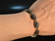 Around 1980! Classic bohemian garnet bracelet silver 835 gold plated
