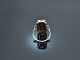 Um 1920! Schöner Art Deco Ring mit Diamanten Rot Gold 585