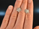 Feine Bl&uuml;ten! Edle Diamant Ohrringe 0,7 ct Wei&szlig; Gold 750