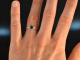 Edles Blau! Saphir Diamant Ring Wei&szlig; Gold 750
