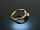 Um 1900! Historischer Diamant Ring Ros&eacute; Gold 585