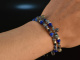 Wild West Blue! Fancy Armband 2-reihig mit Labradorit Sodalith Achat Lapislazuli Silber 925