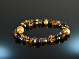 Starry Night! Fancy Armband 2-reihig Saphir Lapislazuli...
