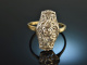 Um 1920! Sch&ouml;ner Art Deco Ring Diamanten Gold 585 Platin