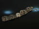 Around 1980! 4-piece traditional costume set necklace watch ring and ear clips garnet silver 835