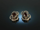 Around 1980! 4-piece traditional costume set necklace watch ring and ear clips garnet silver 835