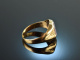 Um 1910! Historischer Wappen Siegel Ring mit Lagen Achat Gold 585