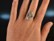 Wien um 1950! Gro&szlig;er eleganter Brillant Ring zus. ca. 1 Carat aus Gold 585 und Platin