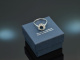Around 1975! Classic Sapphire Brilliant Ring White Gold 585