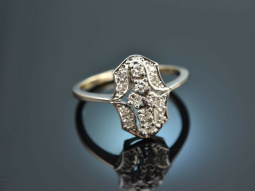 Um 1985! Eleganter Brillant Ring 0,5 ct Wei&szlig; Gold 585