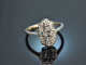 Um 1985! Eleganter Brillant Ring 0,5 ct Weiß Gold 585