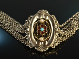 Around 1970! Charming Trachten Kropf necklace 7 rows...
