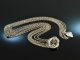Around 1970! Charming Trachten Kropf necklace 7 rows silver 835