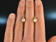 Um 1935! Klassische Zuchtperlen Diamant Ohrringe Gold 585