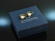 Circa 1935! Classic cultured pearls diamond earrings gold 585