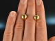 Around 1980! Hemisphere earrings gold 750