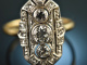 Um 1920! Sch&ouml;ner Art Deco Diamant Ring 0,5 ct Platin Gold 585