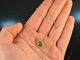 Fine Green! Peridot Diamant Anhänger mit Kette Gold 585
